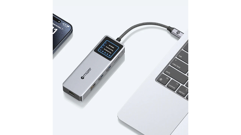 Hub chuyển đổi Type-C Mazer 5 in 1 Ai InfiniteHub Ultra-M-AI-HUB70-GY-9