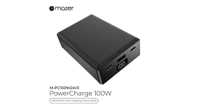 Pin dự phòng sạc nhanh Mazer PD100W PowerCharge-M-PC100W24V3-BK-6