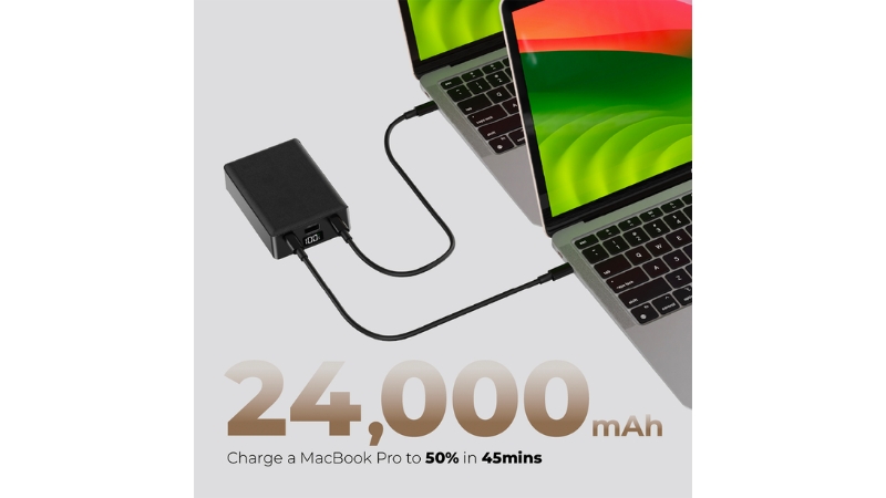 Pin dự phòng sạc nhanh Mazer PD100W PowerCharge-M-PC100W24V3-BK-9