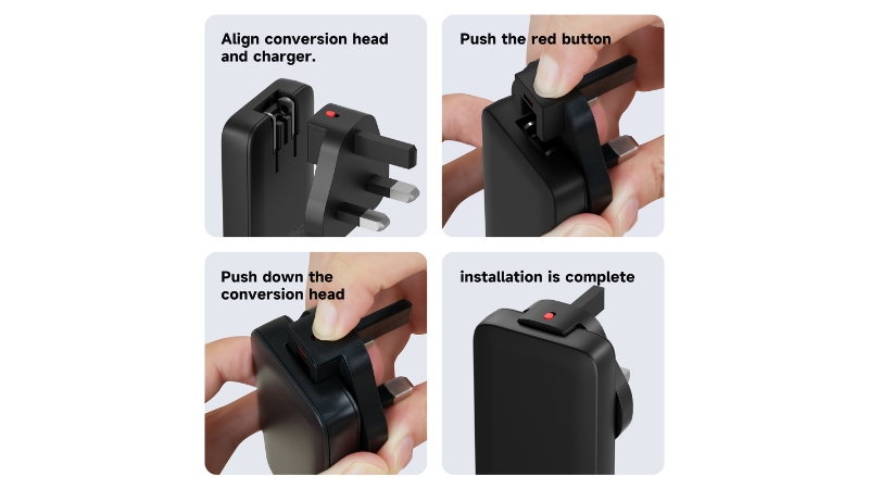 Cốc sạc nhanh Mazer Prestige 65W 1C1A GaN3 Pro-M-G65SLIM-BK-30