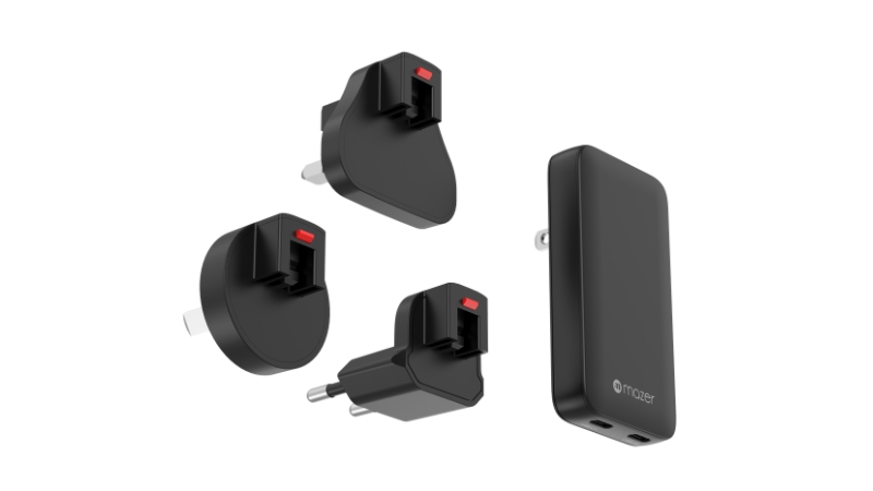 Cốc sạc nhanh Mazer Prestige 65W 1C1A GaN3 Pro-M-G65SLIM-BK-31