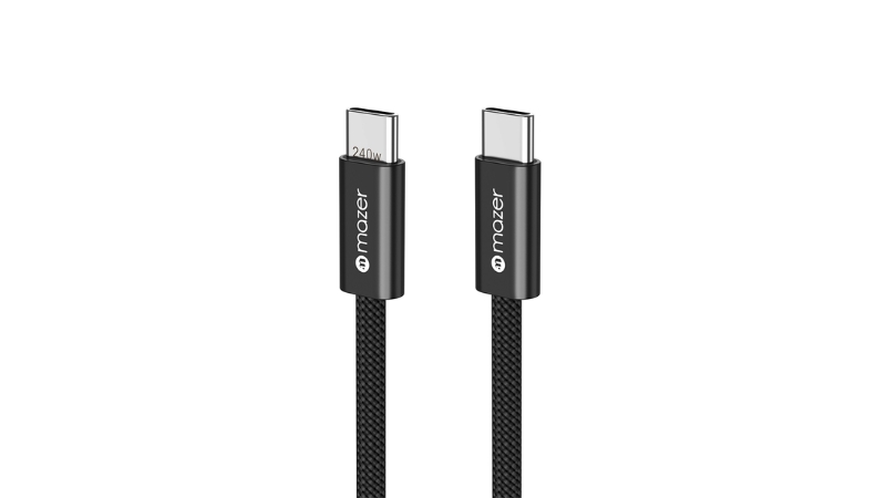 Cáp Type-C to Type-C Mazer 240W 1m InfiniteLink Flex 2-M-FLEX2-C1M-BK-4