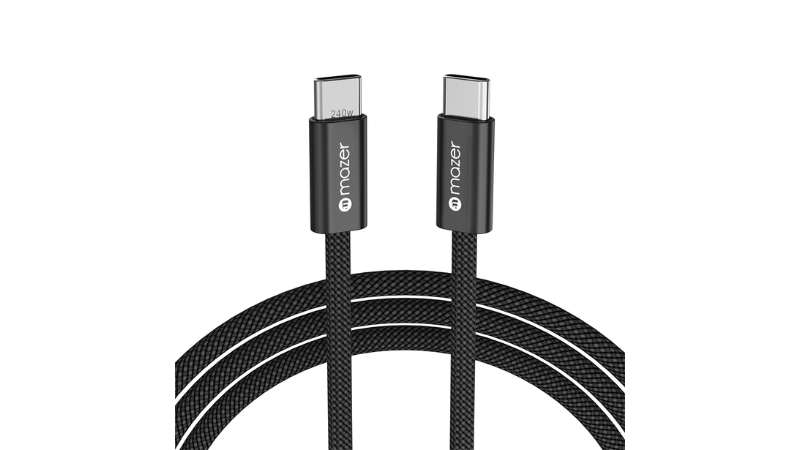Cáp Type-C to Type-C Mazer 240W 1m InfiniteLink Flex 2-M-FLEX2-C1M-BK-2