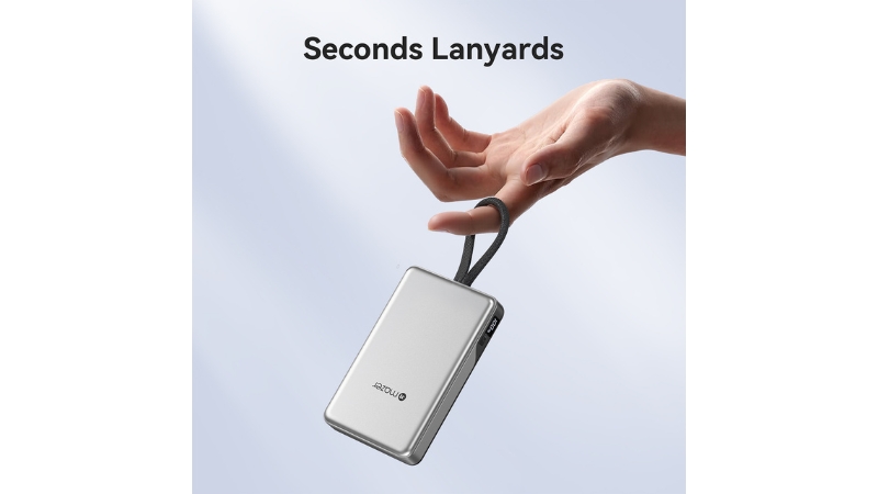 Pin sạc dự phòng Mazer 10.000 mAh 35W PowerCharge LINK tích hợp cáp sạc-M-PC35L10V3-BG-5