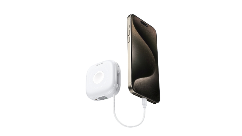 Pin sạc dự phòng Mazer 10.000 mAh 20W Qi2 4in1 MagLink18i tích hợp cáp sạc-M-MAGLINK18I-CR-6