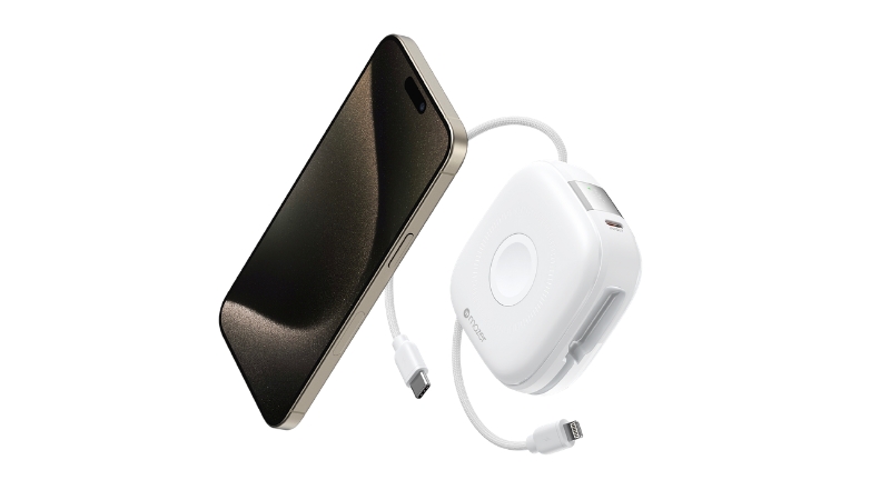 Pin sạc dự phòng Mazer 10.000 mAh 20W Qi2 4in1 MagLink18i tích hợp cáp sạc-M-MAGLINK18I-CR-3