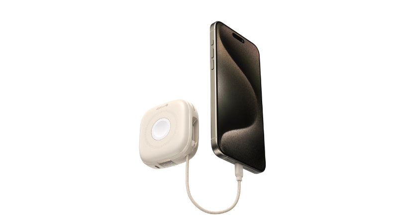 Pin sạc dự phòng Mazer 10.000 mAh 20W Qi2 4in1 MagLink18i tích hợp cáp sạc-M-MAGLINK18I-CR-15