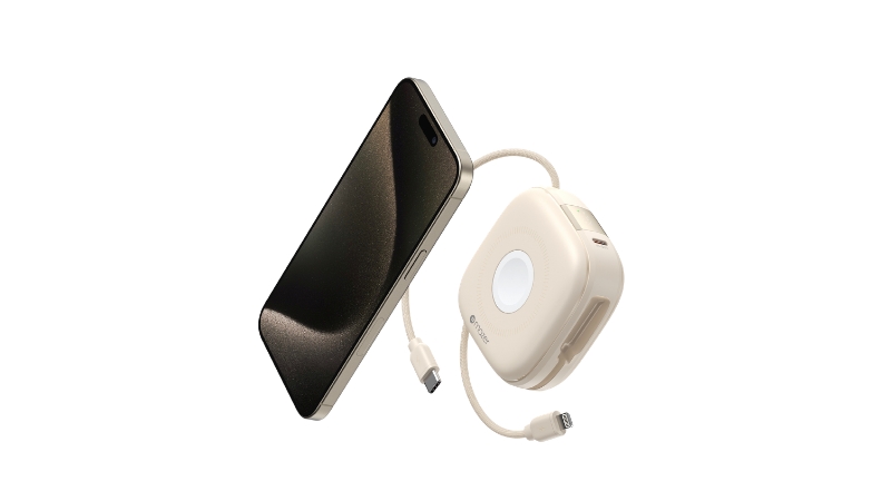 Pin sạc dự phòng Mazer 10.000 mAh 20W Qi2 4in1 MagLink18i tích hợp cáp sạc-M-MAGLINK18I-CR-19