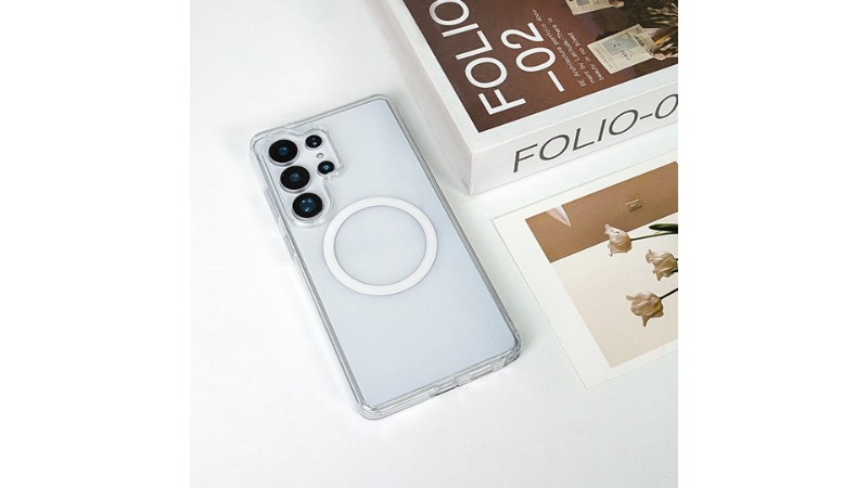 Ốp lưng Samsung Galaxy S26 Ultra Mipow Qi2 Tempered Transparent Magnet-MGCS26U-CR-4