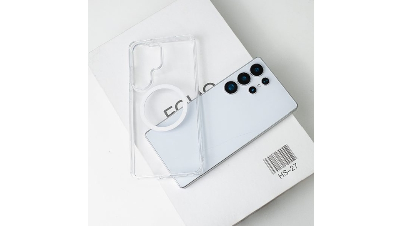 Ốp lưng Samsung Galaxy S26 Ultra Mipow Qi2 Tempered Transparent Magnet-MGCS26U-CR-5