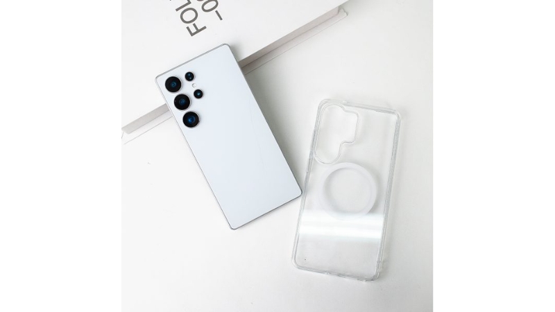 Ốp lưng Samsung Galaxy S26 Ultra Mipow Qi2 Tempered Transparent Magnet-MGCS26U-CR-6