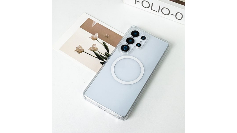 Ốp lưng Samsung Galaxy S26 Ultra Mipow Qi2 Tempered Transparent Magnet-MGCS26U-CR-7