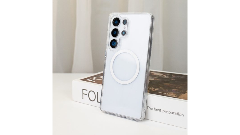 Ốp lưng Samsung Galaxy S26 Ultra Mipow Qi2 Tempered Transparent Magnet-MGCS26U-CR-8