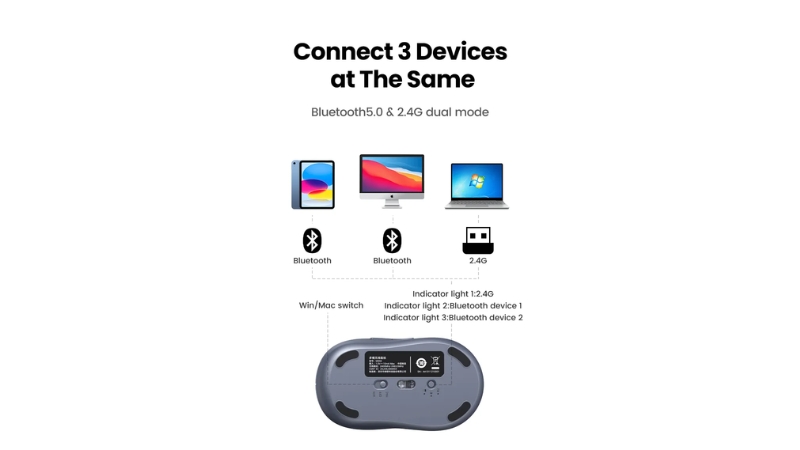 Chuột không dây Bluetooth Ugreen M556-M556-45149-3