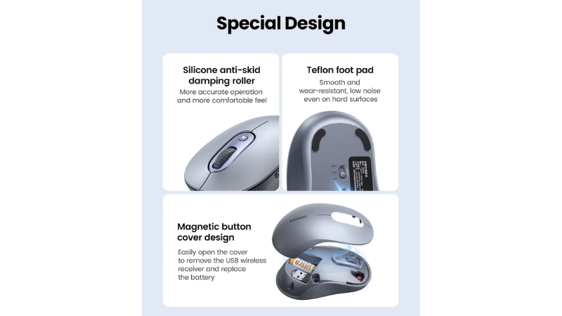 Chuột không dây Bluetooth Ugreen M556-M556-45149-9