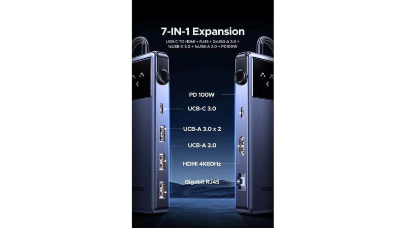 Hub chuyển đổi Type-C Ugreen 7 in 1 CM888 45155-CM888-45155-3