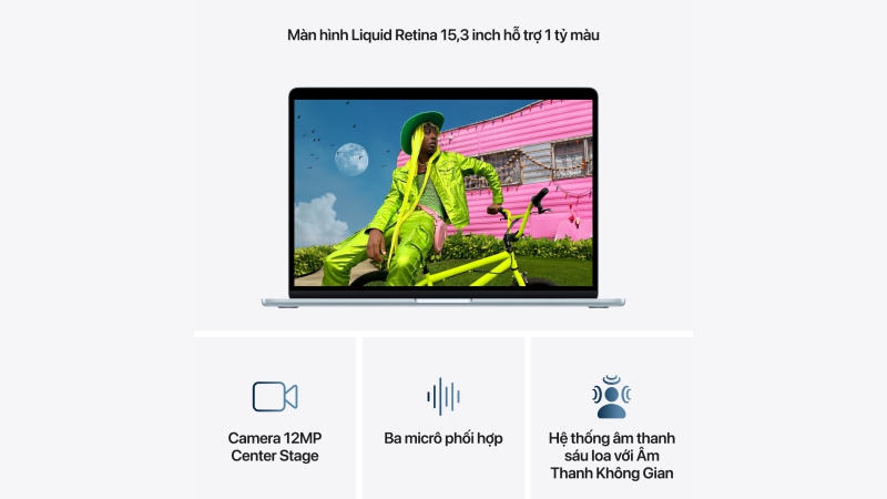 MacBook Air M5 2026 15 inch 10CPU 10GPU 16GB 512GB-MDVD4SA A-3