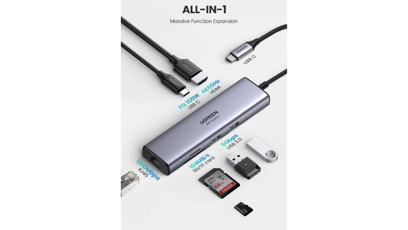 Hub chuyển đổi Type-C Ugreen 7 in 1 CM512 60515-CM512-60515-8