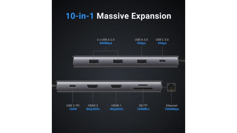 Hub chuyển đổi Type-C Ugreen 7 in 1 CM639 15534-CM639-15534-3