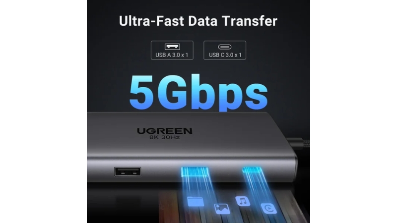Hub chuyển đổi Type-C Ugreen 11 in 1 CM639 45520-CM639-45520-8