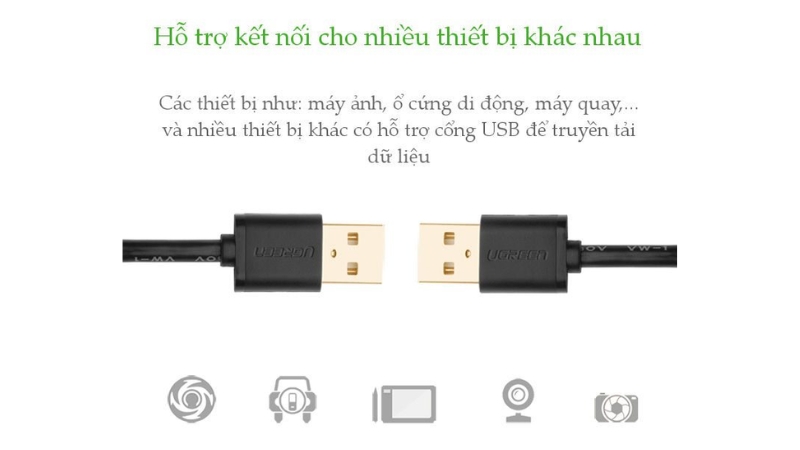Cáp truyền dữ liệu 2 đầu USB 2.0 Ugreen US102-US102-10309-4