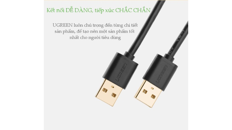 Cáp truyền dữ liệu 2 đầu USB 2.0 Ugreen US102-US102-10309-10