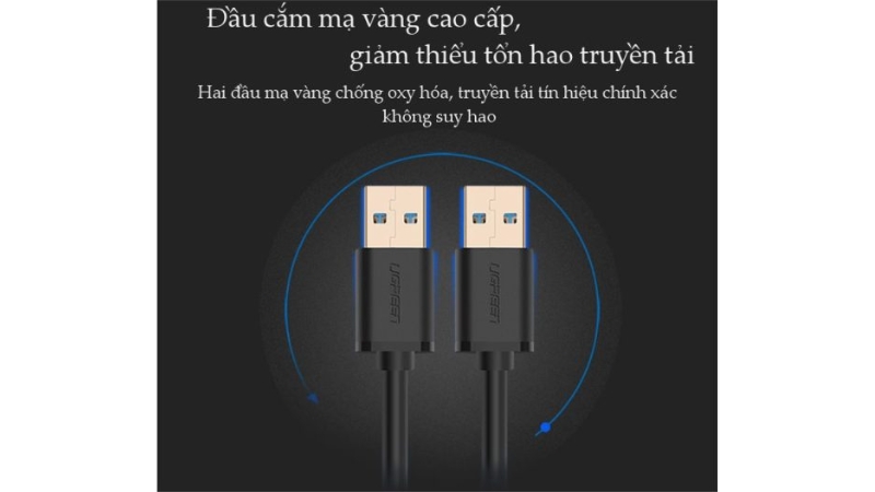 Cáp truyền dữ liệu 2 đầu USB 3.0 Ugreen US128-US128-10370-2