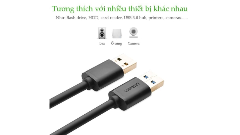 Cáp truyền dữ liệu 2 đầu USB 3.0 Ugreen US128-US128-10370-6