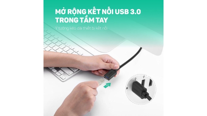 Cáp truyền dữ liệu USB 3.0 Ugreen US129-US129-10368-5