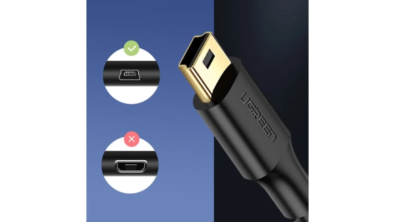 Cáp truyền dữ liệu USB sang Mini USB đầu mạ vàng Ugreen US132-10355-17