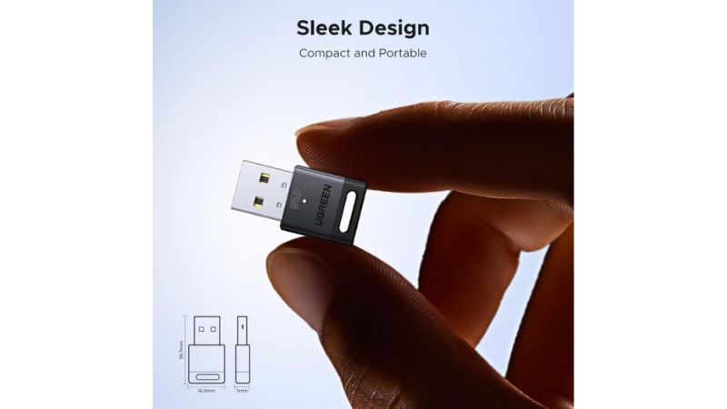 Đầu chuyển đổi Ugreen USB Bluetooth 6.0 Dongle EDR & BLE cho PC 75073 CM748-CM748-75073-2