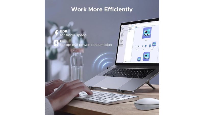 Đầu chuyển đổi Ugreen USB Bluetooth 6.0 Dongle EDR & BLE cho PC 75073 CM748-CM748-75073-3