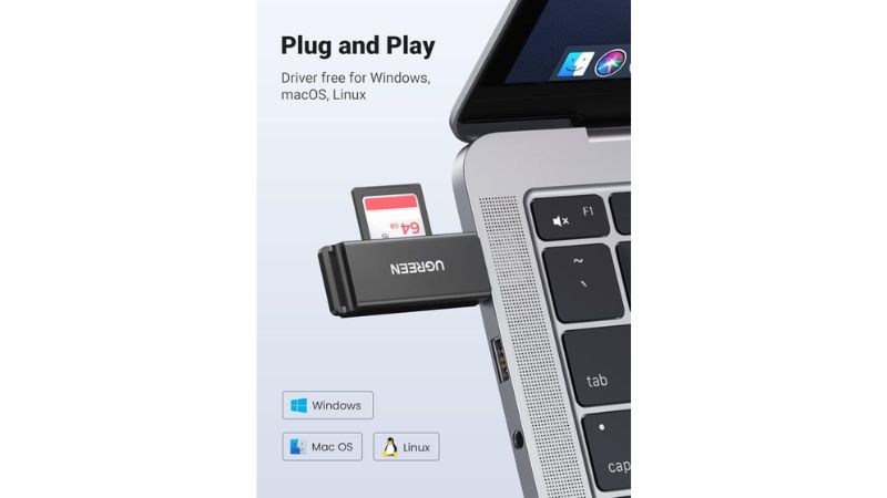 Đầu đọc thẻ nhớ TF SD Ugreen 40752 CM104-CM104-40752-5