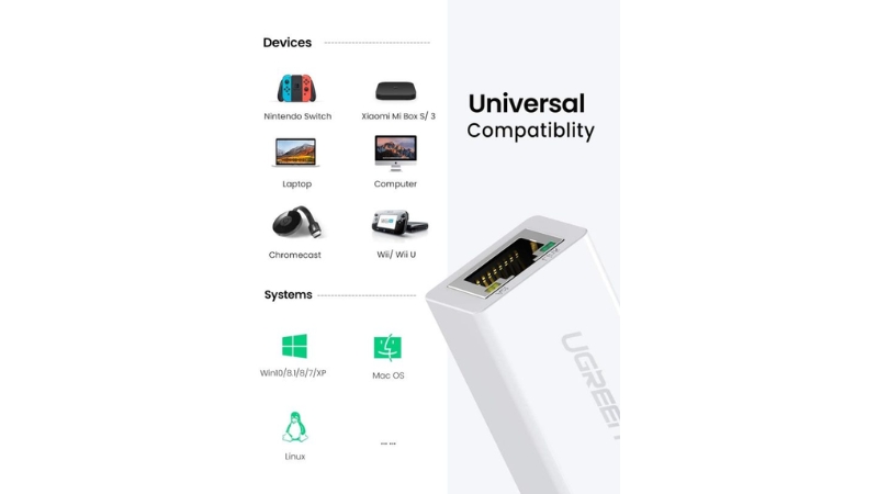 Hub chuyển đổi USB 2.0 sang LAN 10 100 Mbps CR110-CR110-20254-3