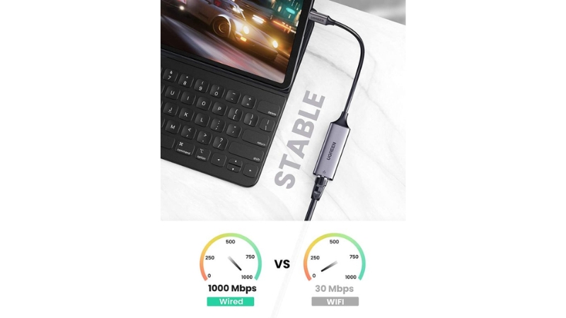 Hub chuyển đổi Type-C sang LAN 1000 Mbps CM199-CM199-50737-6