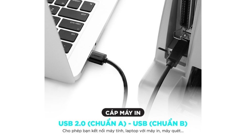 Cáp máy in USB 2.0 Ugreen US135-US135-10350-6