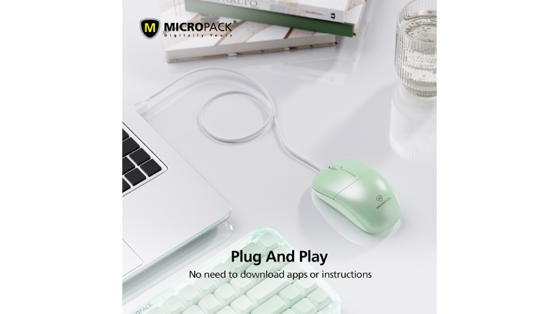 Chuột có dây MicroPack Optical Silent M-105-M-105-BK-7