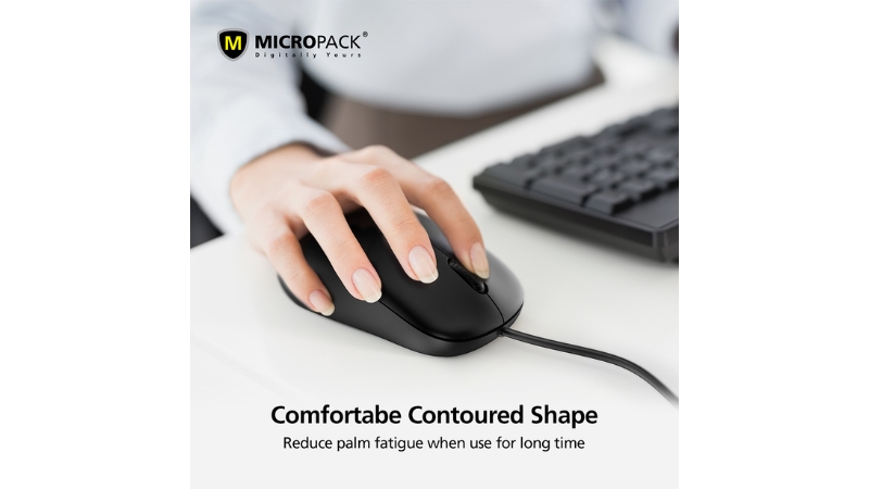 Chuột có dây MicroPack Optical Silent M-105-M-105-BK-8