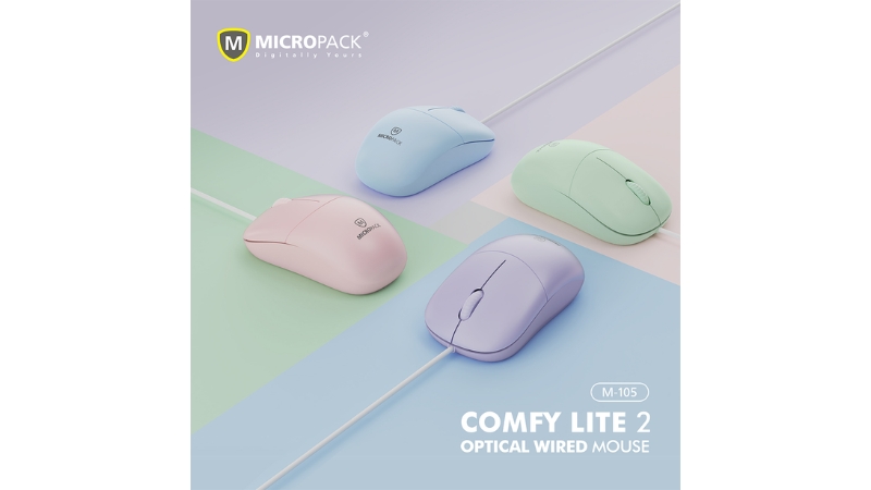 Chuột có dây MicroPack Optical Silent M-105-M-105-BK-10