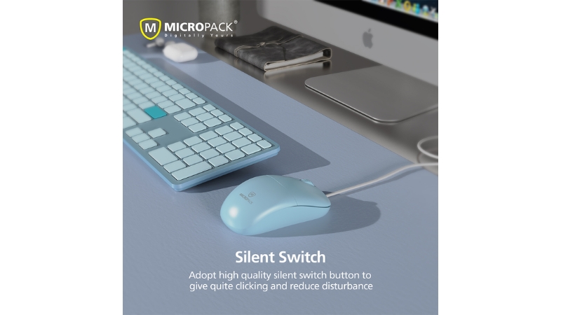 Chuột có dây MicroPack Optical Silent M-105-M-105-BK-11