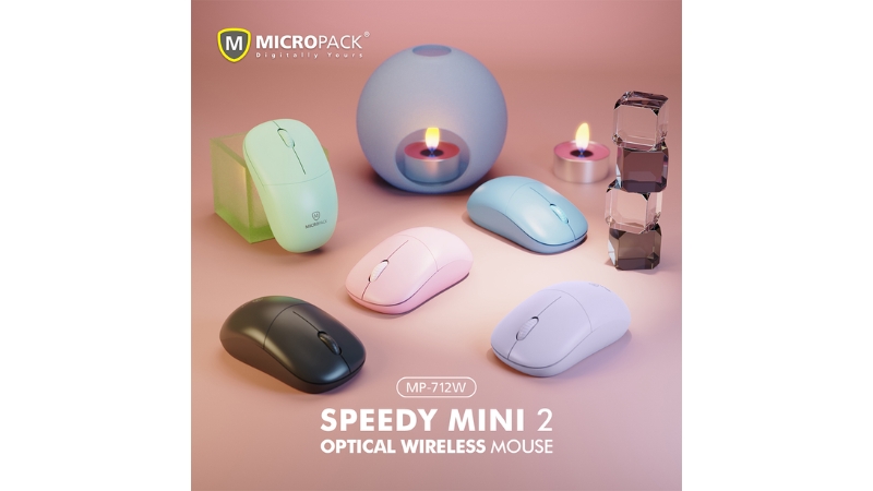 Chuột không dây MicroPack RF2.4G Silent MP-712W-MP-712W-BL-7