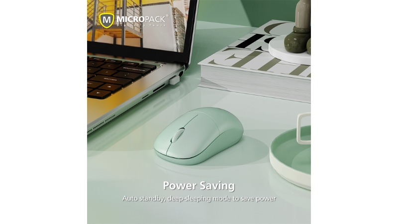 Chuột không dây MicroPack RF2.4G Silent MP-712W-MP-712W-BL-8