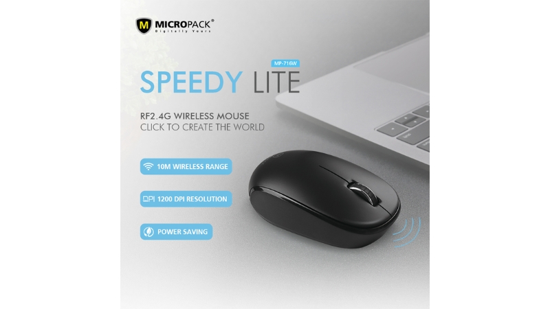 Chuột không dây MicroPack RF2.4G Optical MP-716W-MP-716W PK-5