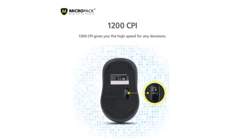 Chuột không dây MicroPack Speedy Silent MP-771W-MP-771W ST GY-6