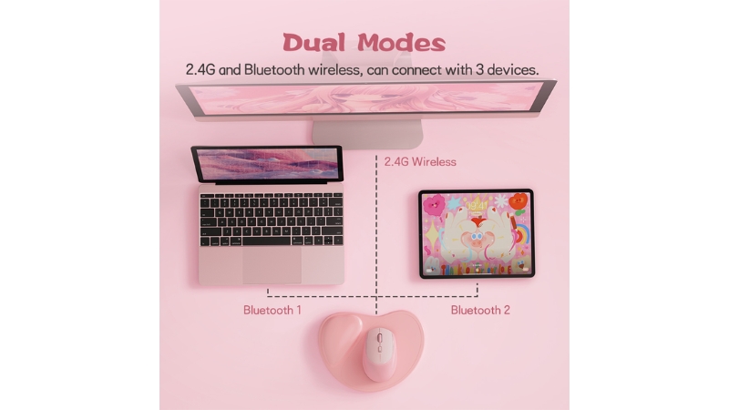 Chuột không dây Bluetooth MicroPack Silent Soft Silicone Lifestyle MS-201W-MS-201W-PK-3