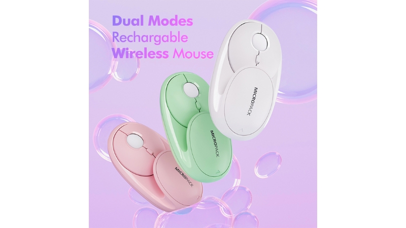 Chuột không dây Bluetooth MicroPack Silent Speed Glass MP-720C-MP-720C-PK-8