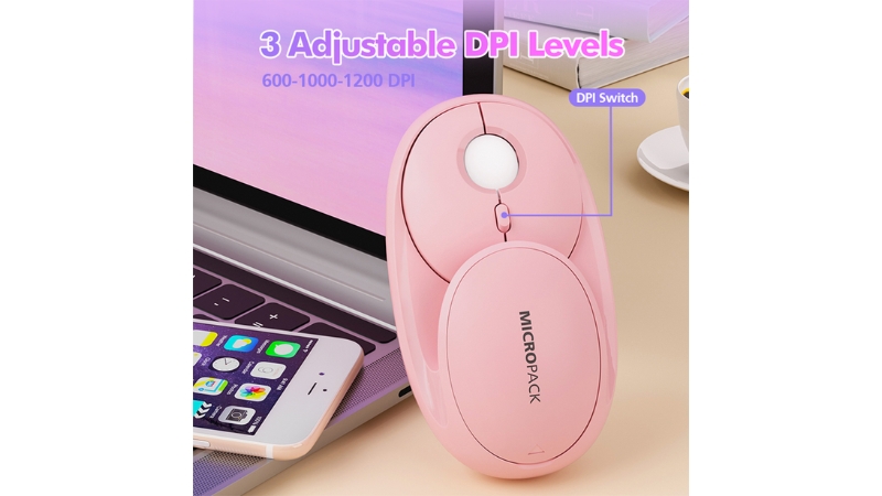 Chuột không dây Bluetooth MicroPack Silent Speed Glass MP-720C-MP-720C-PK-13