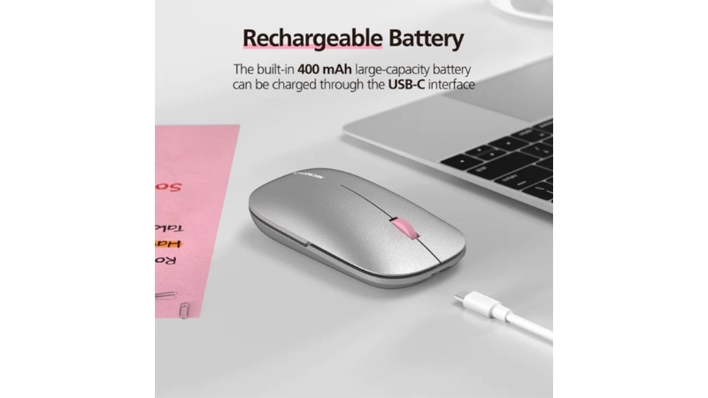 Chuột không dây Bluetooth MicroPack Silent Lifestyle ML-203W-ML-203W-GY-5