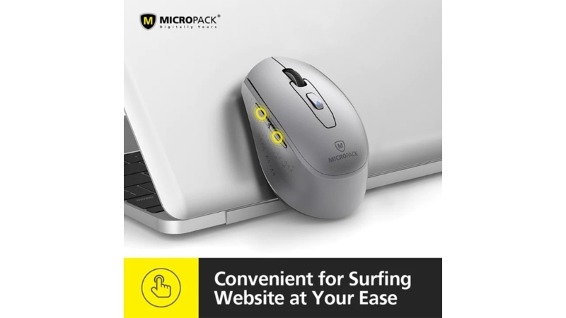 Chuột không dây Bluetooth MicroPack Silent Inspire Pro+ MP-730WT-MP-730WT-GB-6