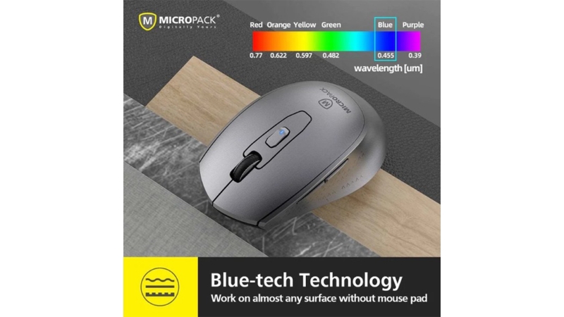 Chuột không dây Bluetooth MicroPack Silent Inspire Pro+ MP-730WT-MP-730WT-GB-7